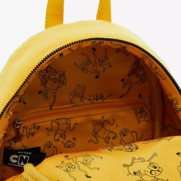NWT Adventure Time Jake Fuzzy Mini Backpack - Picture 4 of 4
